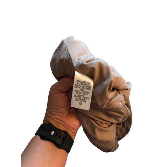 Entro Women’s Velvet Ruched V-Neck Halter Neck Bodysuit Brown Flower Size Medium - Picture 7 of 9